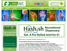 Tablet Screenshot of coloradomedicalmarijuana.com